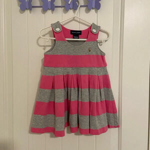 Ralph Lauren baby girl’s striped‎ sleeveless dress — 18 months